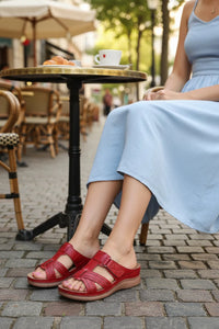 FORMSTEP – women’s orthopedic wedge sandals designed for anti-slip stability and everyday comfort