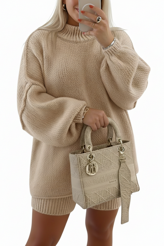 FLOUFF – Oversize Fluffy Knitted Sweater for Plus Sizes with Balloon Sleeves