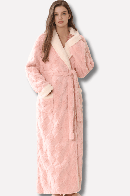 NESTARA – Cozy Comfort Ultra-Soft Hooded Flannel Bathrobe for Women