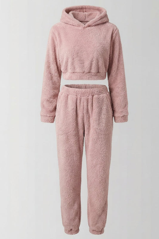 COMFORTON – Fleece Hoodie & Trouser Set for All-Day Comfort