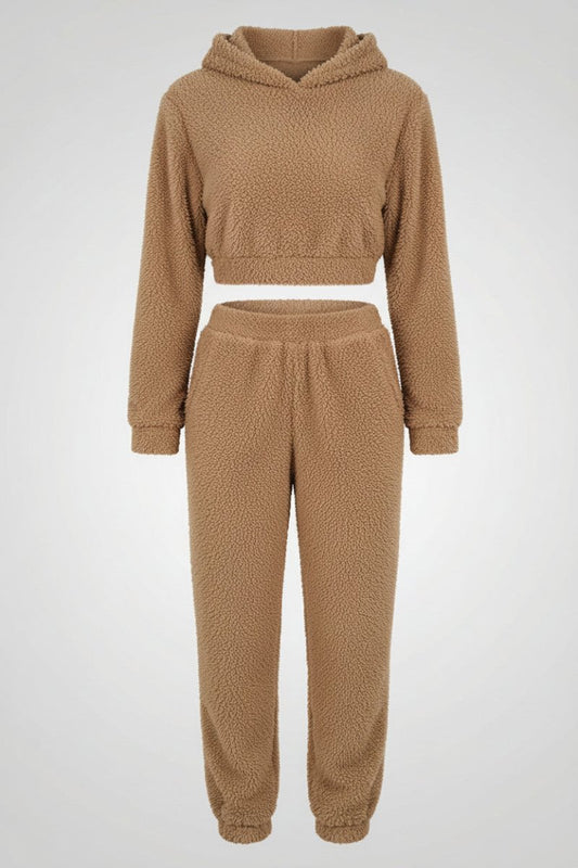 COMFORTON – Fleece Hoodie & Trouser Set for All-Day Comfort