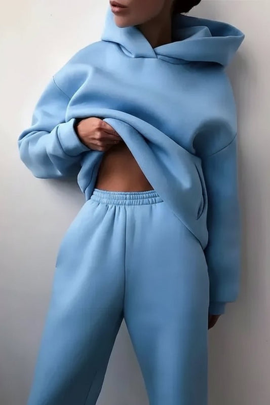 Cozy Hoodie & Sweatpants Set - Soft Cotton Blend, Relaxed Fit, Stylish Comfort 12