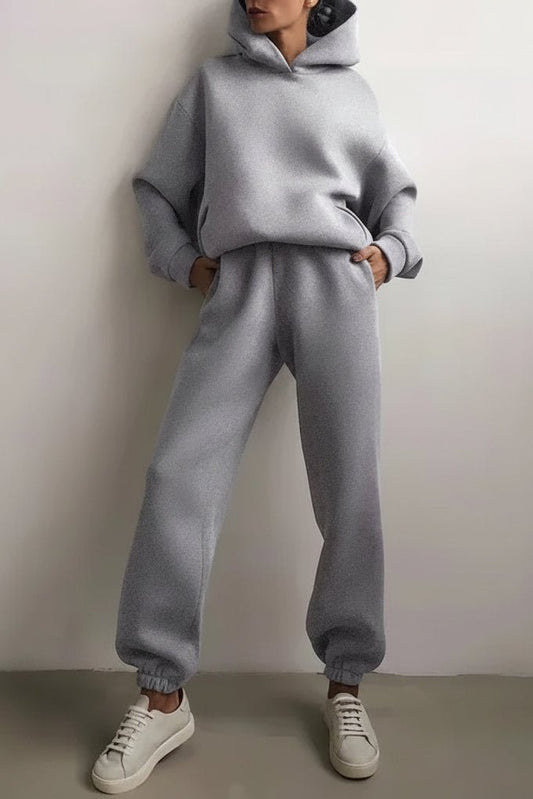 Cozy Hoodie & Sweatpants Set - Soft Cotton Blend, Relaxed Fit, Stylish Comfort 4