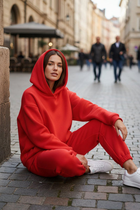 COMFYCOR – Relaxed Fit Hoodie & Sweatpants Set with Stylish Comfort