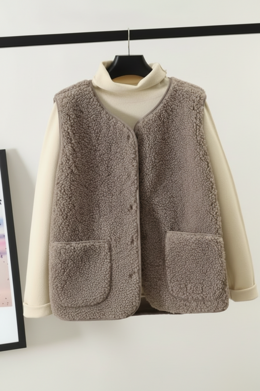 Cozy Women's Fleece Vest - Soft and Stylish for All Seasons 1