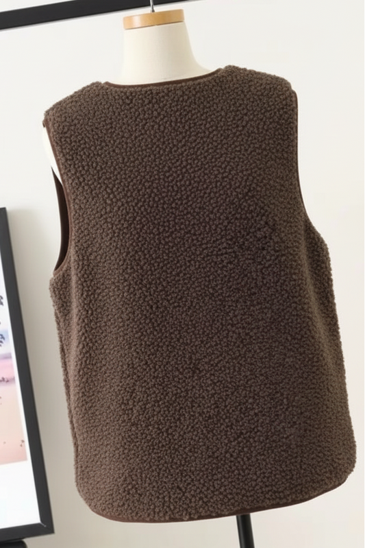 Cozy Women's Fleece Vest - Soft and Stylish for All Seasons 4