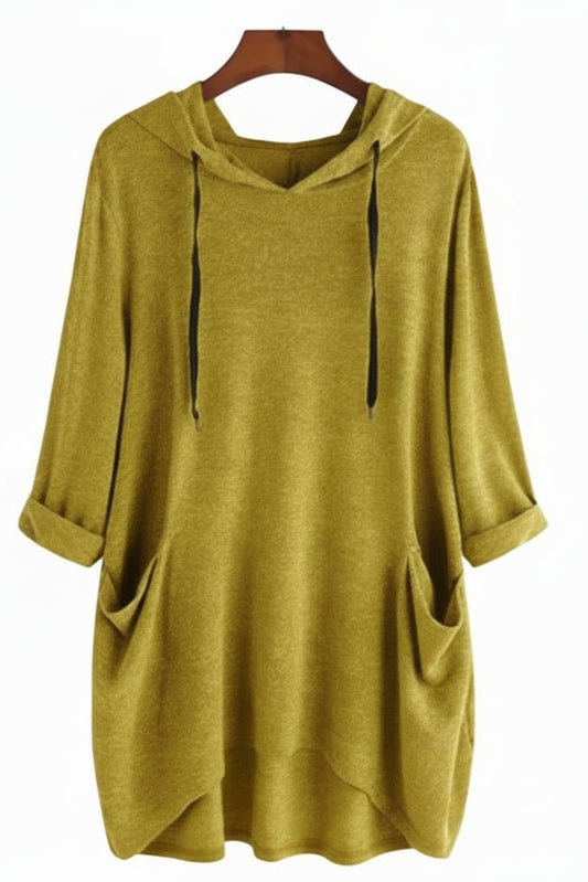 Cozy Women's Hoodie with Pockets - Soft Fabric for Autumn & Winter Comfort 3