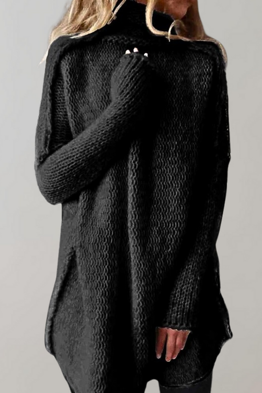 Dakota Women's Turtleneck Sweater - Cozy Knit Winter Essential 0