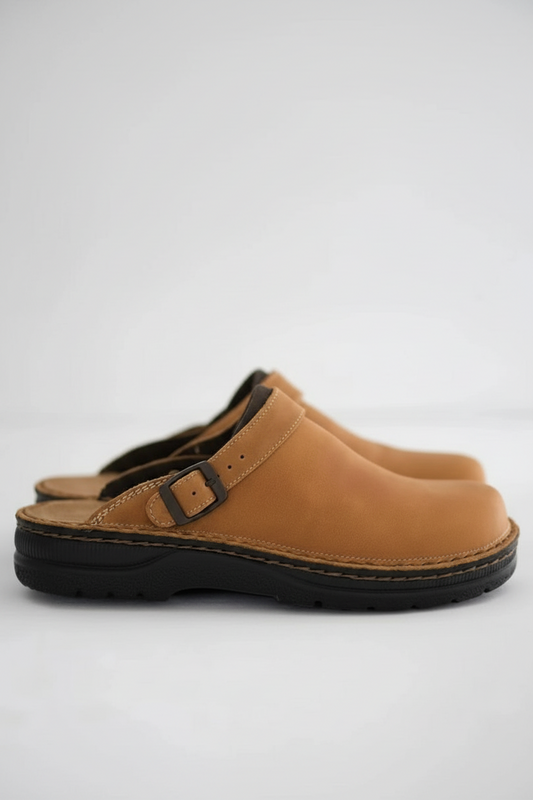 Eckhart - Orthopaedic Leather Slip-On Clogs for Ultimate Comfort and Support 0
