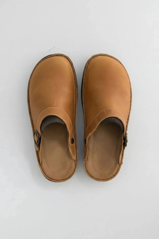 Eckhart - Orthopaedic Leather Slip-On Clogs for Ultimate Comfort and Support 3