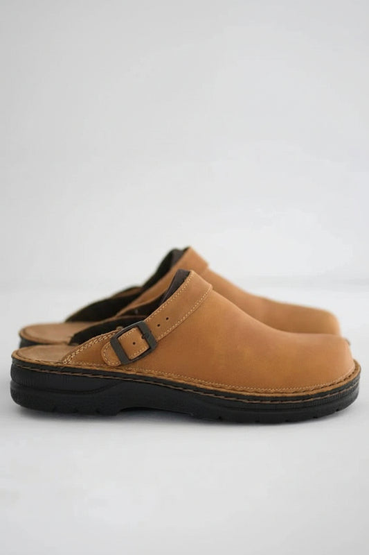 Eckhart - Orthopaedic Leather Slip-On Clogs for Ultimate Comfort and Support 4