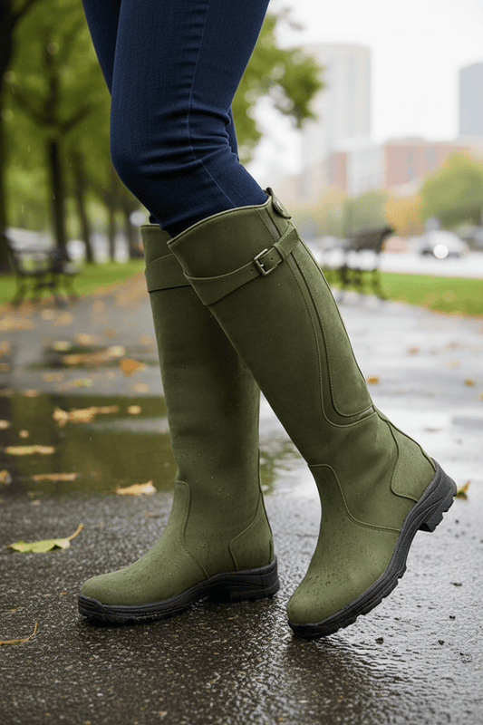 RAINDEFY – Knee-High Waterproof Boots for Confident Walking