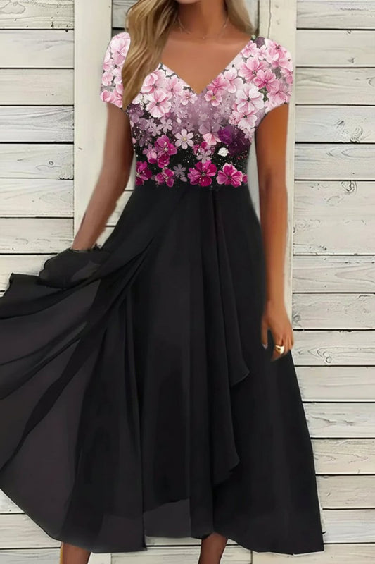 Elegant Floral Maxi Dress for Women - Formal Evening Wear by Marigon 1