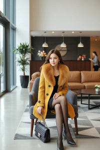 ELVAFUR – Statement Fur-Look Coat for Women with Classic Appeal
