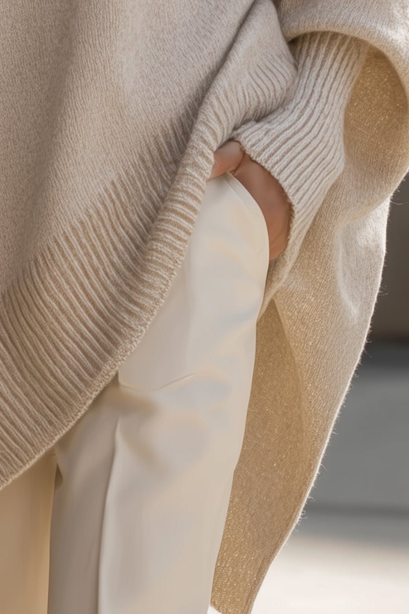 Elegant Oversized Knit Sweater for Women - Cozy Winter Essential 8