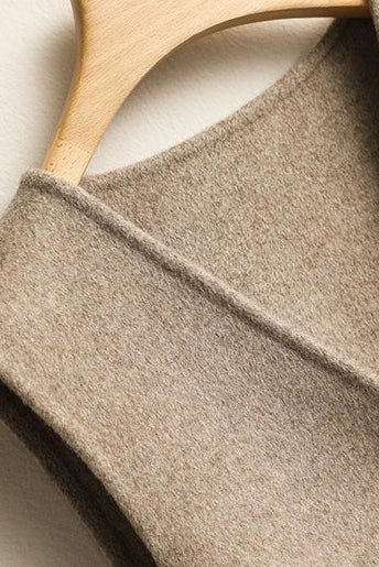 Elegant Pure Cashmere Vest - Wrap Front, V-Neckline, Soft & Breathable 5