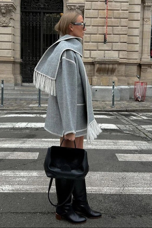 Elegant Scarf Jacket - Cozy Warmth & Timeless Style for Any Occasion 2