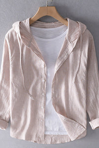 HOODLINE – Long Sleeve Hooded Top with Adjustable Drawstring