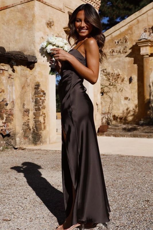 Elegant Women's Summer Slip Dress - Silk-Like Fabric with Side Split 6