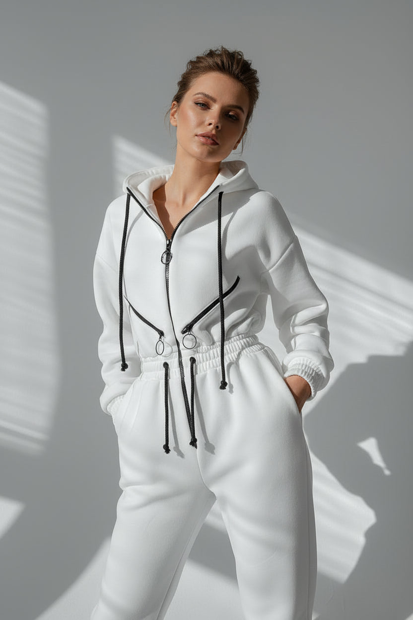 Elegant Women's Winter Jumpsuit with Ultra-Light Fleece Lining & Flattering Fit 5