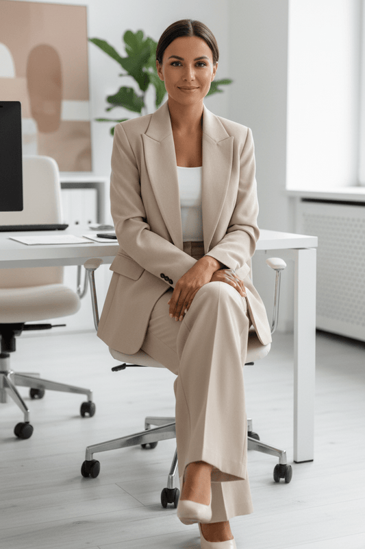 ELÉNORA – Women’s Loose-Fit Two-Piece Set with Soft Breathable Fabric and Pocket Detail