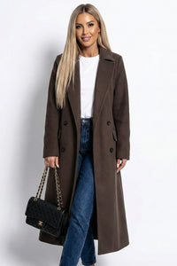SOFTREIGN – Longline Women's Winter Coat with Flowing Lapel & Cozy Fit