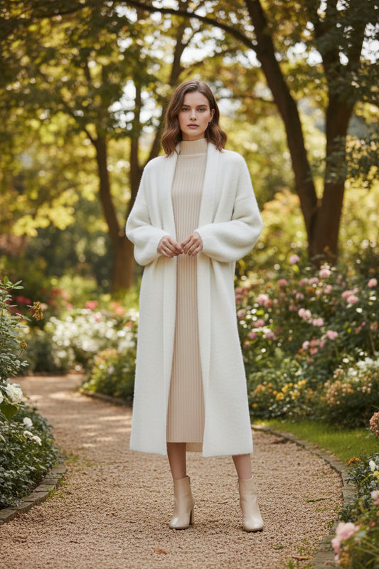 Emma - Women's Longline Open Cardigan for Spring Layering 1