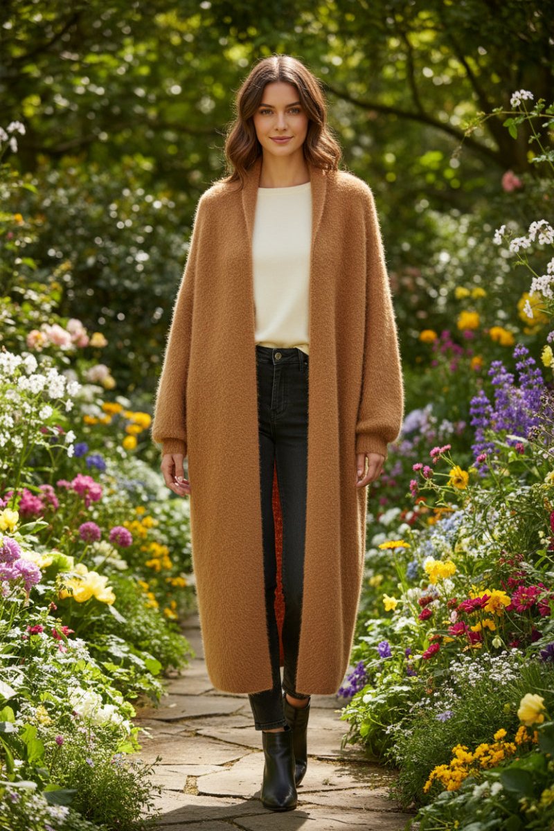 FEMORA – Modern Women’s Longline Cardigan for Layered Styling