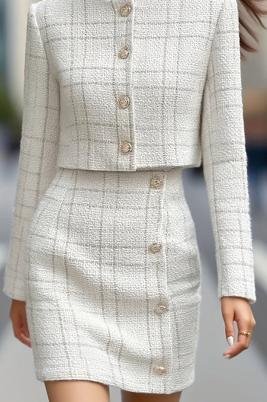 Fiorenza - Sleek Blazer & Skirt Duo