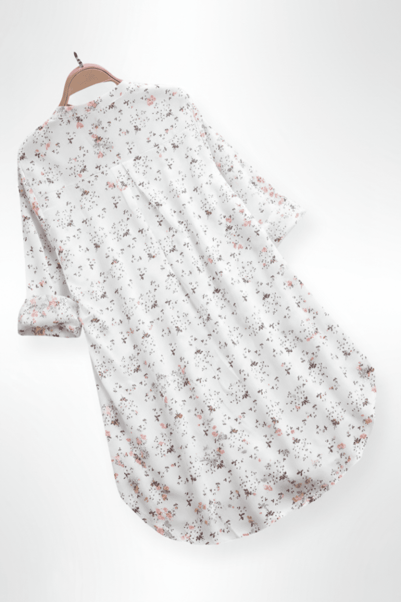 Floralia - Elegant Women's Floral Summer Shirt in Soft, Breathable Fabric 1
