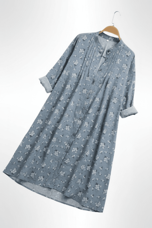 FLORINA – Elegant Summer Floral Shirt for Women with Easy Airy Fit