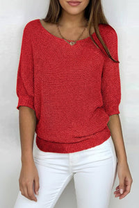 VIREKNIT – Timeless Knitted Autumn Top for Women with Relaxed Comfort