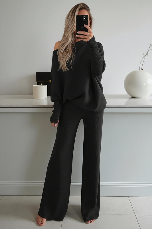 Harper Relaxed Fit Loungewear Set - Soft Two-Piece Lounge Set for Comfort 0