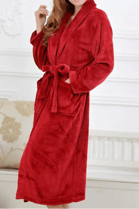 FLEURIA – Long Premium Fleece Bathrobe for Women with Ultra-Soft Comfort