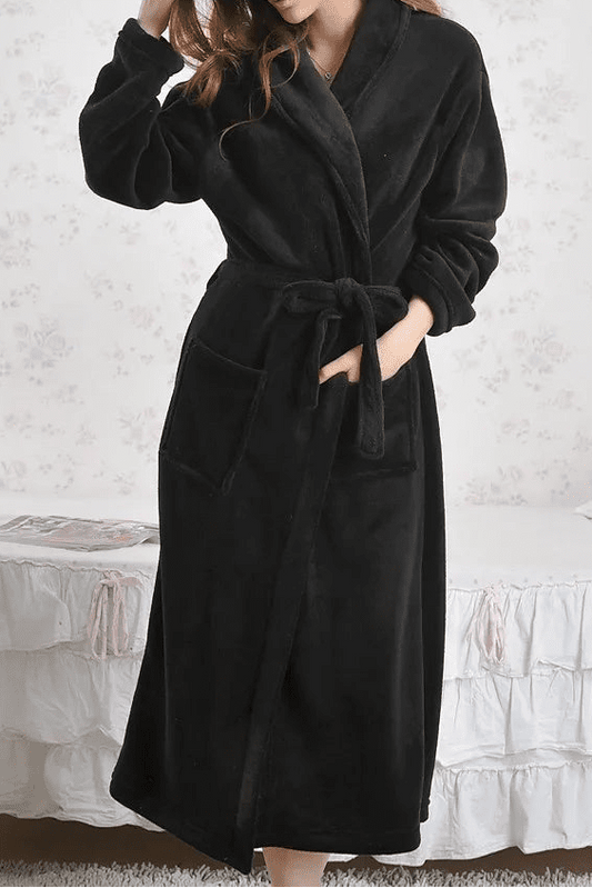 FLEURIA – Long Premium Fleece Bathrobe for Women with Ultra-Soft Comfort