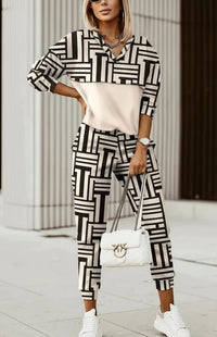 Heidi-Mode - Chic Modern Tracksuit Set in Comfortable High-Quality Fabric 0