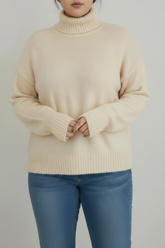 TURTLOFT – Women’s Oversized Turtleneck Sweater for Cozy Everyday Comfort