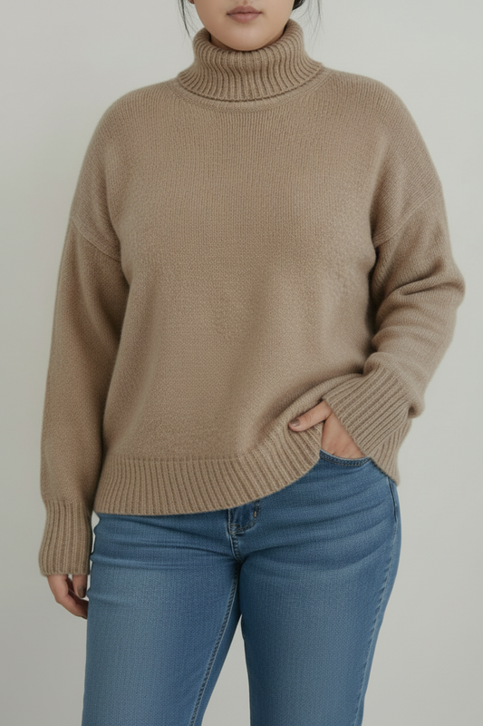 TURTLOFT – Women’s Oversized Turtleneck Sweater for Cozy Everyday Comfort