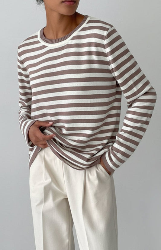 Heidi-Mode Striped T-Shirt - Ultra-Soft Fabric & Timeless Design for Every Occasion 7