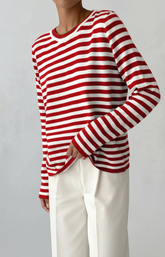 Heidi-Mode Striped T-Shirt - Ultra-Soft Fabric & Timeless Design for Every Occasion 9