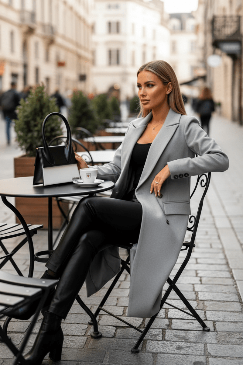 VELTRENCH – Elegant Long Trench Coat for Women with Spring Warmth