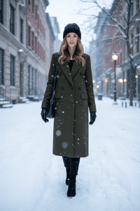 VELTRENCH – Elegant Long Trench Coat for Women with Spring Warmth