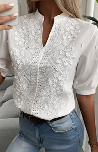 Heidi - Elegant V-Neck Top in High-Quality Fabric for Effortless Style 5