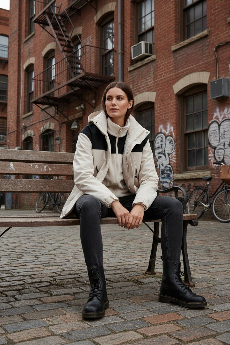 LAYERÉA – Stylish 3-in-1 Hooded Fleece Winter Jacket for Women