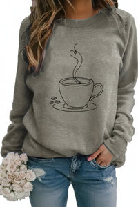 BREWTONE – Coffee Graphic Sweatshirt for Calm Casual Styling
