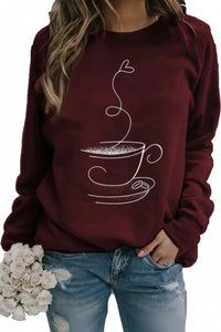 Heidi Fashion - Cozy Coffee Graphic Sweatshirt for Casual Comfort 5