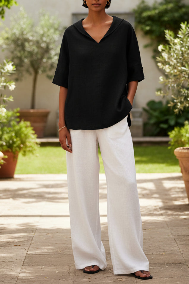 Heidi Fashion - Elegant Linen Shirt for Summer Comfort and Style 1