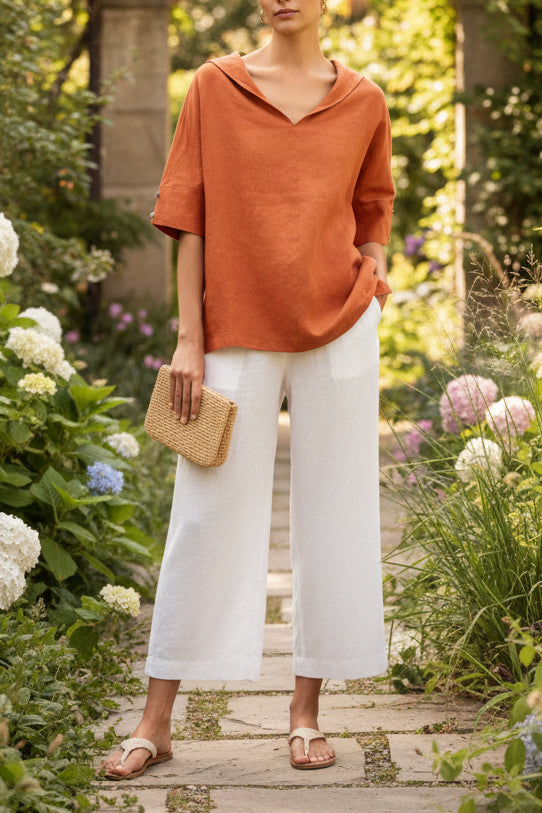 Heidi Fashion - Elegant Linen Shirt for Summer Comfort and Style 2