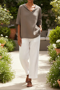 Heidi Fashion - Elegant Linen Shirt for Summer Comfort and Style 3