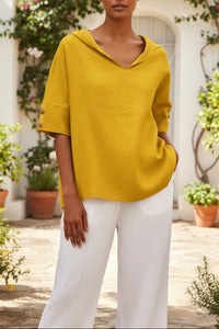 Heidi Fashion - Elegant Linen Shirt for Summer Comfort and Style 5